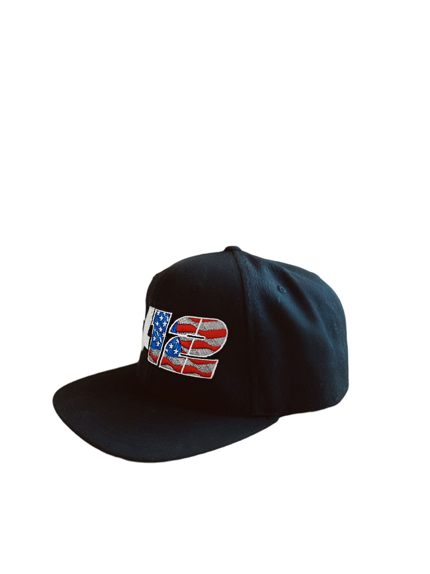 CA12 Black Snapback Hat